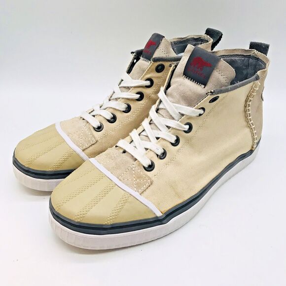 Sorel Sentry Chukka Canvas Rubber Toe Sneaker Men's 12 Lace Up Hi Top Boot Shoes - Picture 3 of 13
